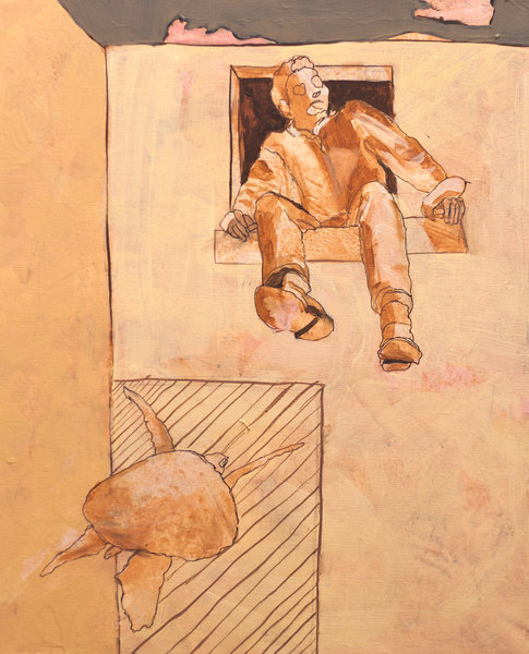 turtle 5 - 12 Figure - technique mixte